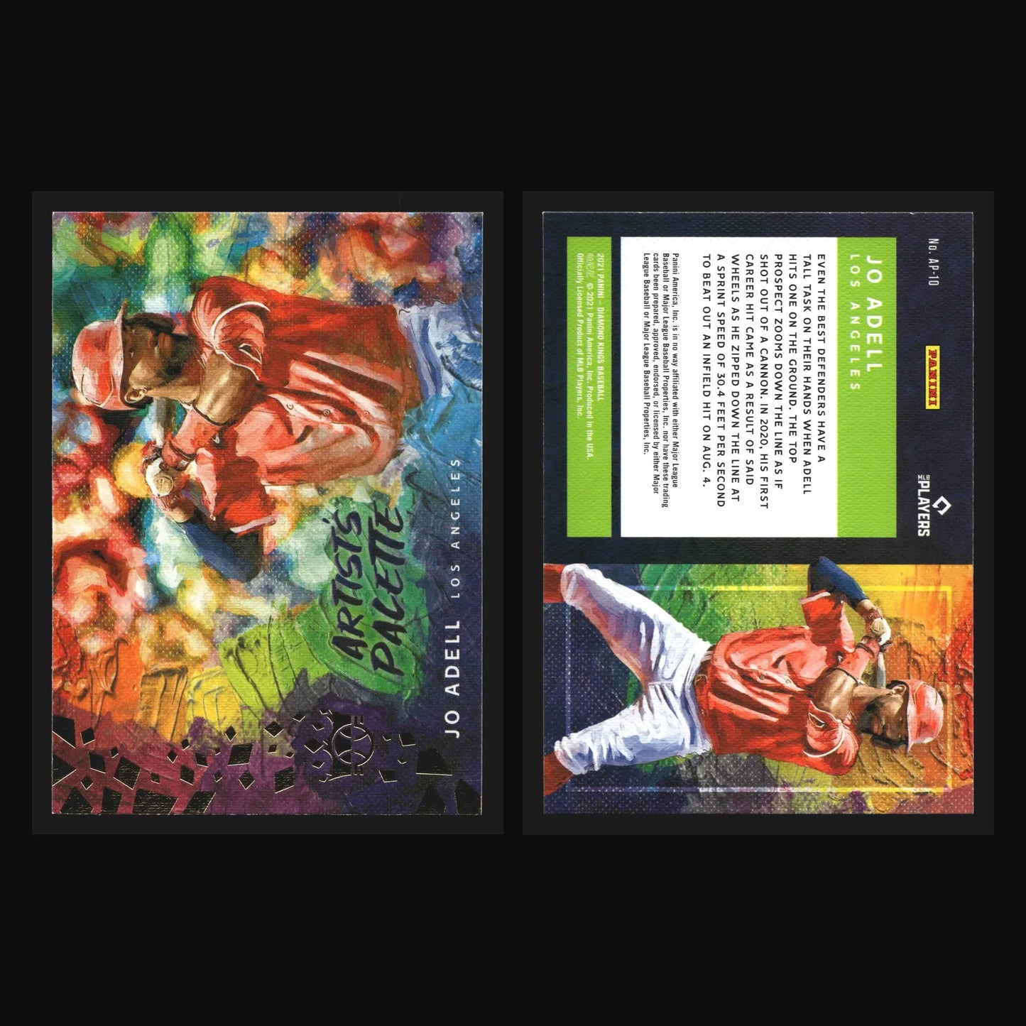 2021 Panini Diamond Kings Artist’s Palette #AP-10 Jo Adell Angels - Baseball Card Single
