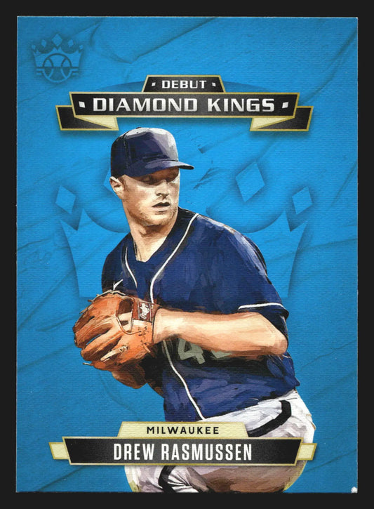 2021 Panini Diamond Kings Drew Rasmussen #DDK-MB Debut Brewers - Baseball Card Single