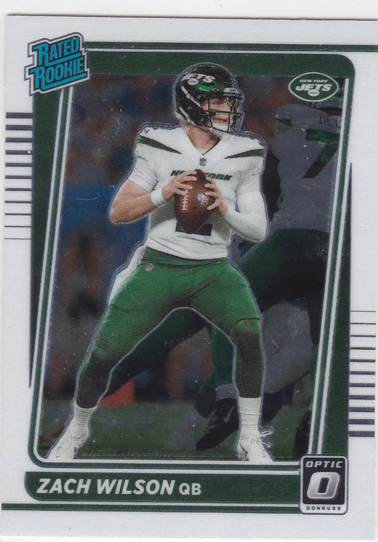 2021 Panini Donruss Optic #202 Zach Wilson Rated Rookie New York Jets - Football Card Single