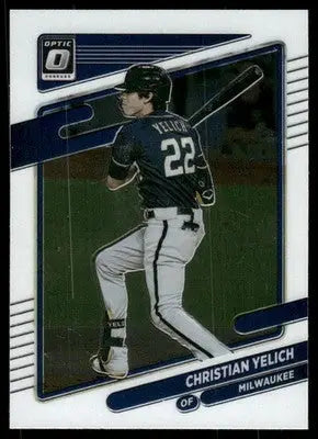 2021 Panini Donruss Optic Christian Yelich #193 Baseball - Baseball Card Single