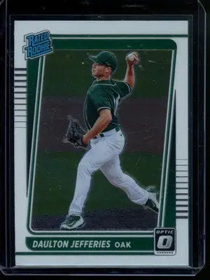 2021 Panini Donruss Optic Daulton Jefferies #69 Rated Rookie Baseball - Baseball Card Single