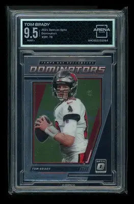 2021 Panini Donruss Optic Dominators Tom Brady #DM-TB Football Arena Club 9.5 - Football Card Single
