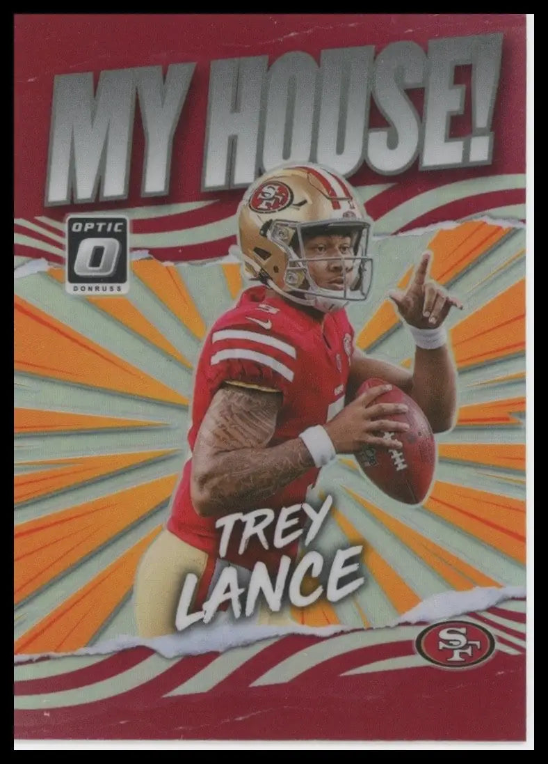 2021 Panini Donruss Optic My House Trey Lance Rookie #MH-3 San Francisco 49ers