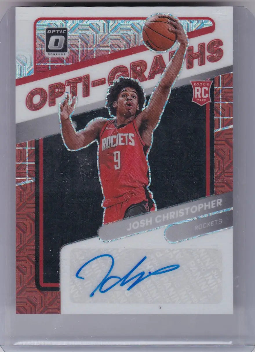 2021 PANINI DONRUSS OPTIC #OG-JCH JOSH CHRISTOPHER AUTO- HOUSTON ROCKETS - Basketball Card Single