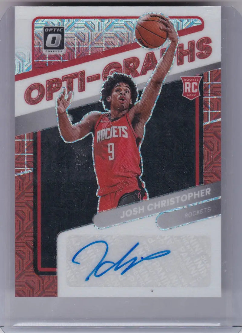 2021 PANINI DONRUSS OPTIC #OG-JCH JOSH CHRISTOPHER AUTO- HOUSTON ROCKETS - Basketball Card Single