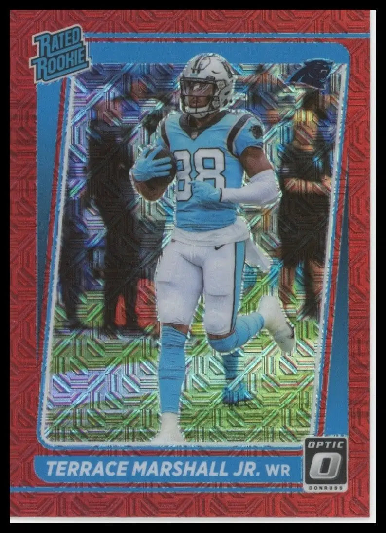 2021 Panini Donruss Optic Red Mojo Terrance Marshall Jr Rookie #218 Panthers