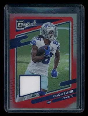 2021 Panini Donruss Optic Threads CeeDee Lamb #TH-3 Prizm Jersey Patch Football - Football Card Single