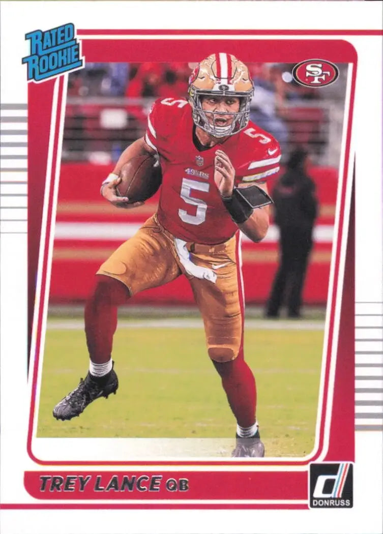2021 Panini Donruss Rated Rookie #254 Trey Lance San Francisco 49ers Football - Football Card Single