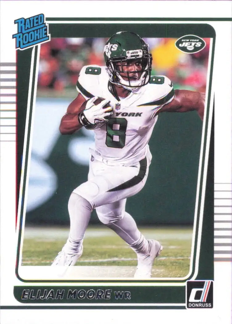 2021 Panini Donruss Rated Rookie #271 Elijah Moore New York Jets Football Card - Football Card Single