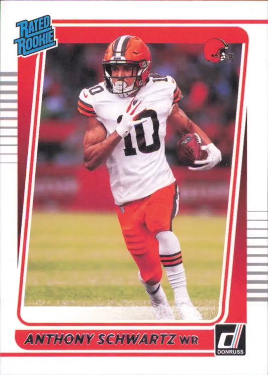 2021 Panini Donruss Rated Rookie #282 Anthony Schwartz Cleveland Browns Football - Football Card Single