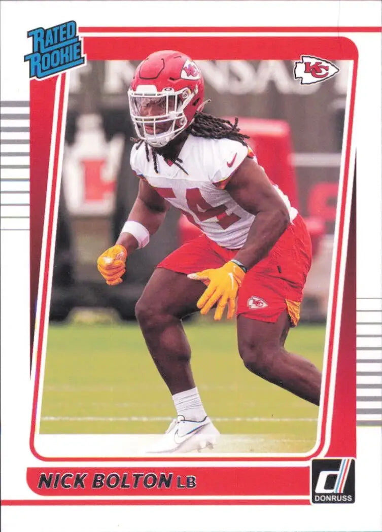 2021 Panini Donruss Rated Rookie #324 Nick Bolton Kansas City Chiefs Football - Football Card Single
