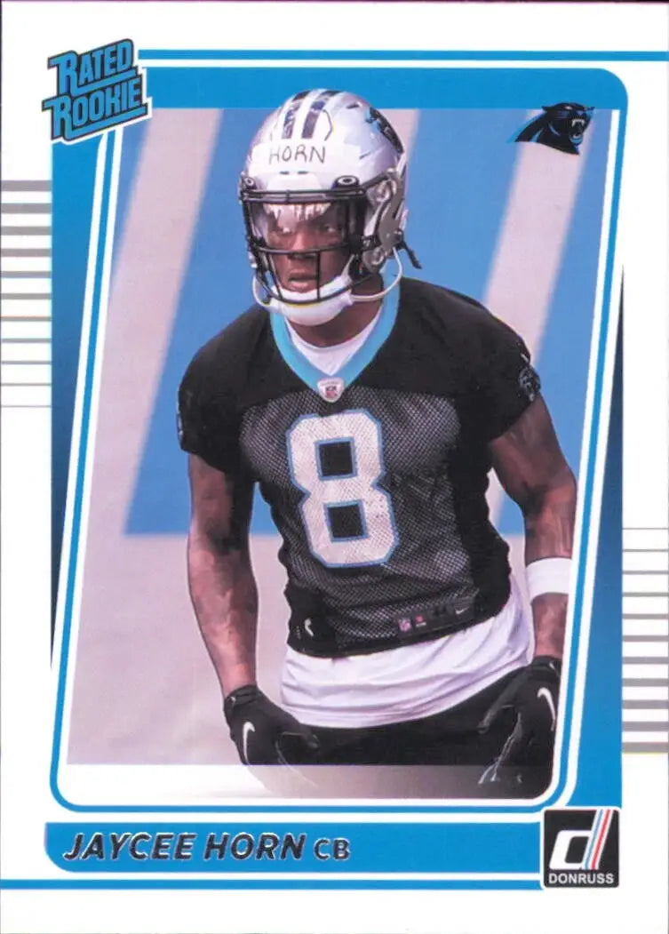 2021 Panini Donruss Rated Rookie #329 Jaycee Horn Carolina Panthers Football NFL - Football Card Single