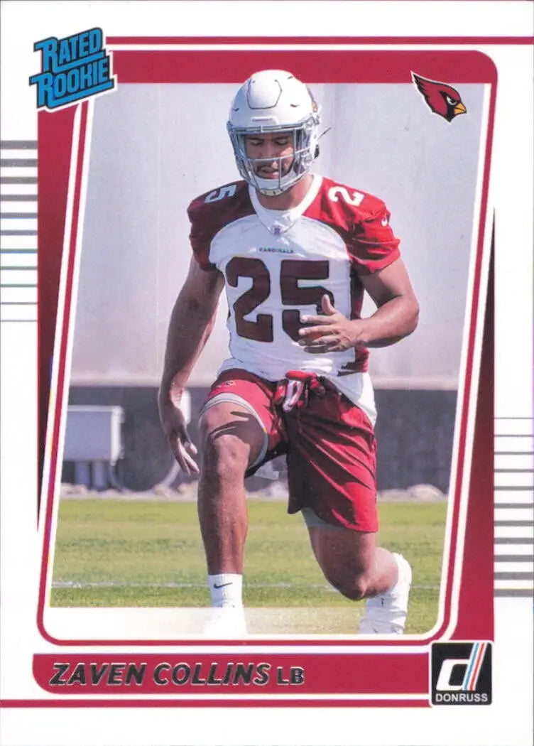2021 Panini Donruss Rated Rookie #334 Zaven Collins Arizona Cardinals Football