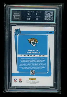 2021 Panini Donruss Rated Rookie Trevor Lawrence #251 Football Arena Club 9.5
