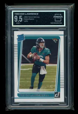 2021 Panini Donruss Rated Rookie Trevor Lawrence #251 Football Arena Club 9.5