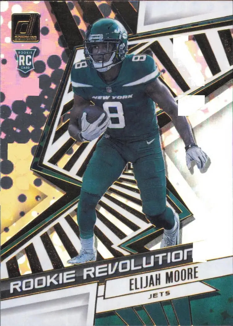 2021 Panini Donruss Rookie Revolution #REV-EMO Elijah Moore New York Jets Card - Football Card Single