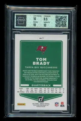 2021 Panini Donruss Tom Brady #1 Football Arena Club 10 - Football Card Single