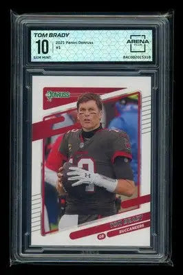 2021 Panini Donruss Tom Brady #1 Football Arena Club 10 - Football Card Single