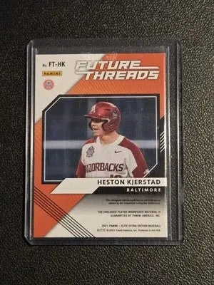 2021 Panini Elite Extra Edition #FT-HK Heston Kjerstad Future Threads - Baseball Card Single