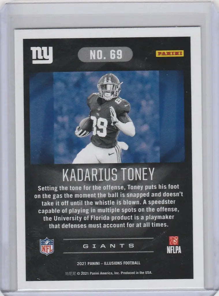 2021 Panini Illusions #69 Kadarius Toney New York Giants