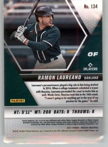 2021 Panini Mosaic #134 Ramon Laureano NM-MT - Baseball Card Single