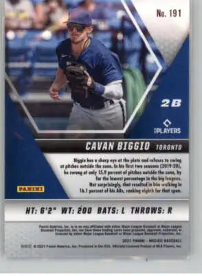 2021 Panini Mosaic Cavan Biggio baseball card featuring original gloss from Simply Sandoval