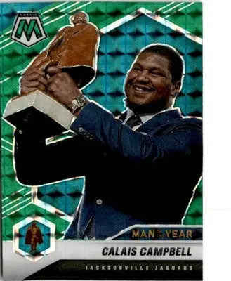 2021 Panini Mosaic #270 Calais Campbell Prizm Green - Football Card Single