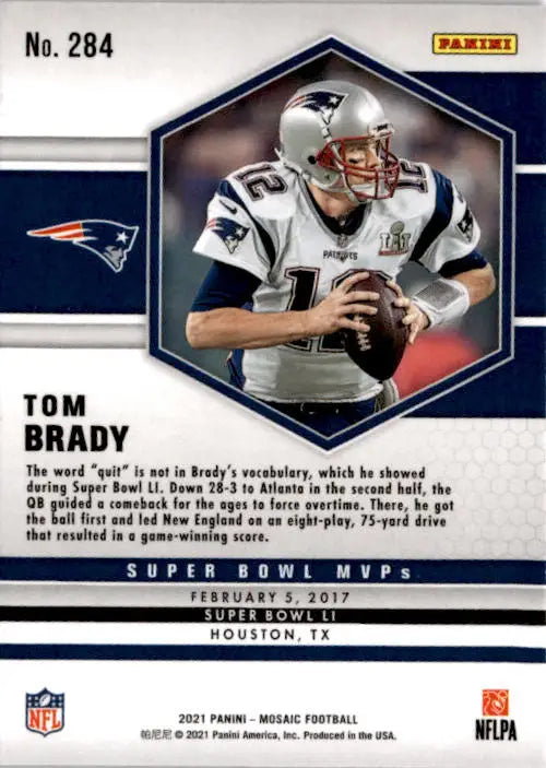 2021 Panini Mosaic #284 Tom Brady - Football Card Single