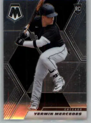 Yermin Mercedes baseball card from Panini Mosaic 2021 Rookie White Sox with original gloss