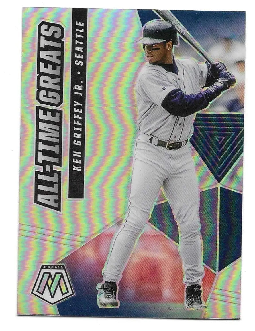 2021 Panini Mosaic - All-Time Greats Ken Griffey Jr #ATG7 Silver Prizm (1439) - Baseball Card Single
