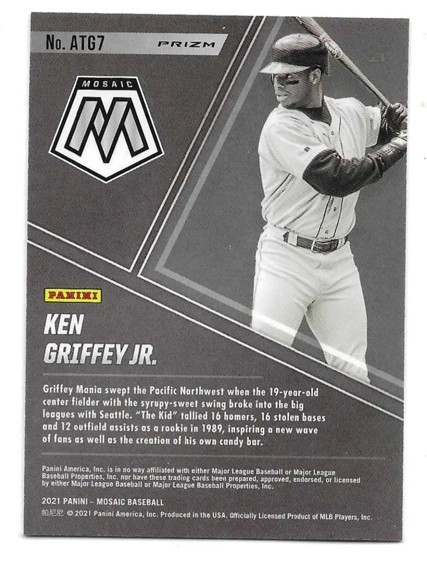 2021 Panini Mosaic - All-Time Greats Ken Griffey Jr #ATG7 Silver Prizm (1439) - Baseball Card Single
