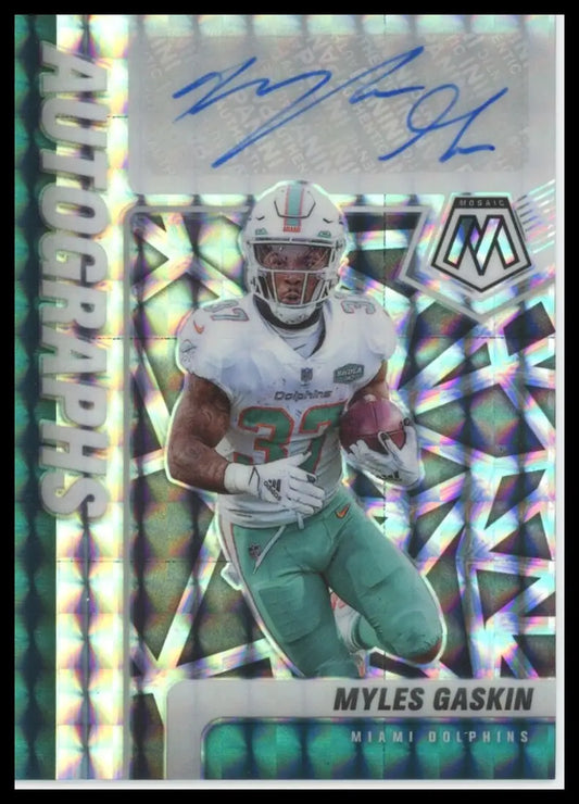 2021 Panini Mosaic - Autographs Mosaic Complete Your Set You Choose Pick Card NM - A-MG Myles Gaskin - Basketball Card