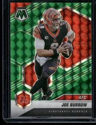 2021 Panini Mosaic Football Joe Burrow #226 Green Football - Football Card Single