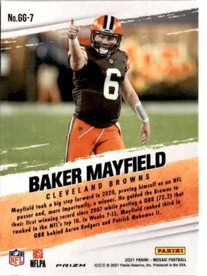 2021 Panini Mosaic #GG-7 Baker Mayfield Got Game? Mosaic - Football Card Single