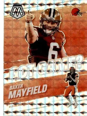 2021 Panini Mosaic #GG-7 Baker Mayfield Got Game? Mosaic - Football Card Single