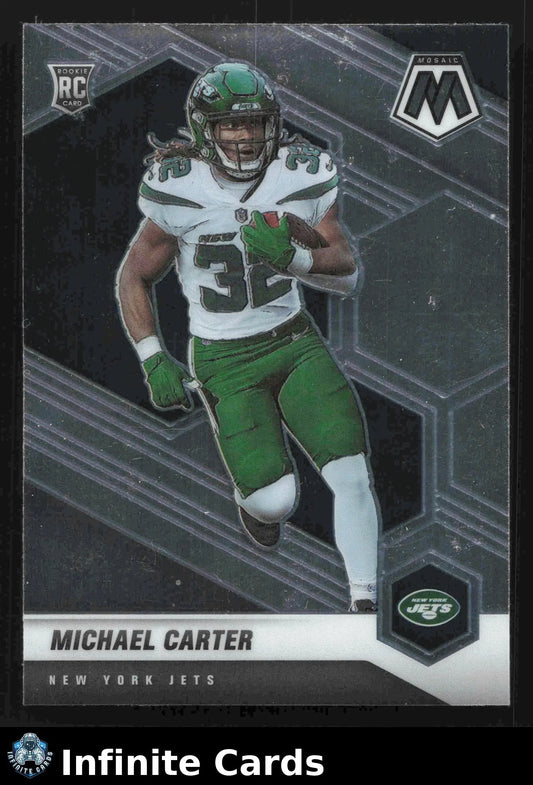 2021 Panini Mosaic MICHAEL CARTER #335 New York Jets RC