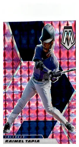 2021 Panini Mosaic Mosaic Pink Camo #161 Raimel Tapia NM-MT Rockies ID:45025 - Baseball Card Single