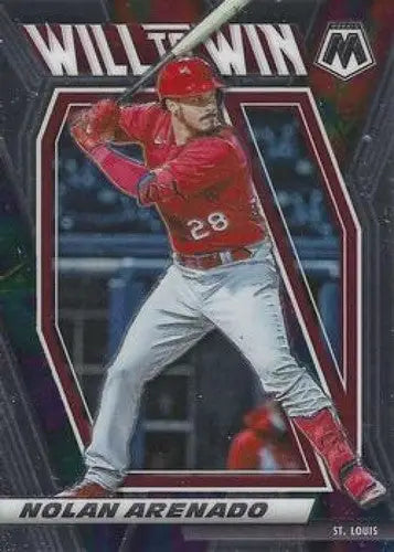 2021 Panini Mosaic Nolan Arenado baseball card with original gloss Cardinals NM-MT