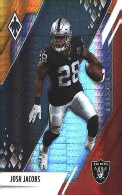 2021 Panini Phoenix Fire Burst #64 Josh Jacobs - Football Card Single