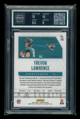 2021 Panini Phoenix Trevor Lawrence #101 RC Football Arena Club 9.5