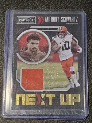 2021 Panini Playbook #NXT-ASC Anthony Schwartz Next Up Jerseys - Football Card Single