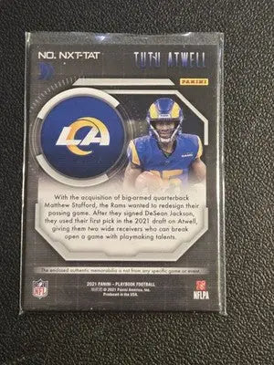 2021 Panini Playbook #NXT-TAT Tutu Atwell Next Up Jerseys - Football Card Single