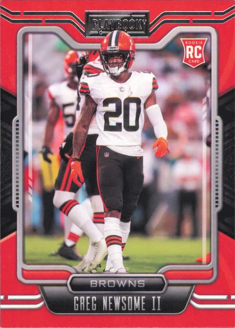 2021 Panini Playbook Rookie #150 Greg Newsome II Cleveland Browns Football Card - Football Card Single