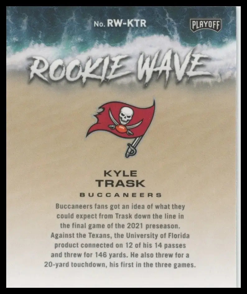 2021 Panini Playoff - Rookie Wave Kyle Trask #RW-KTR (RC) - Football Card Single