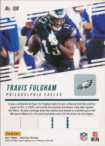 2021 Panini Prestige #108 Travis Fulgham NM-MT Eagles ID:39507 - Football Card Single