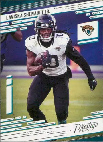 Laviska Shenault Jr. football card from 2021 Panini Prestige with original gloss