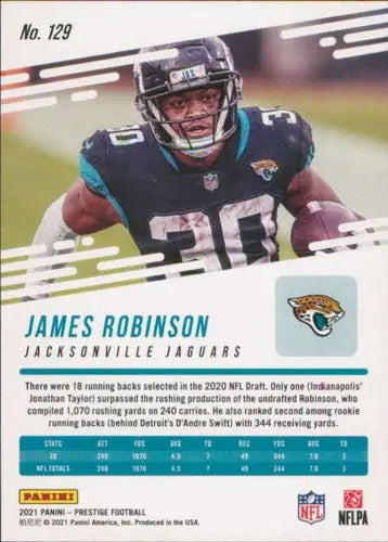 2021 Panini Prestige #129 James Robinson NM-MT Jaguars ID:39515 - Football Card Single
