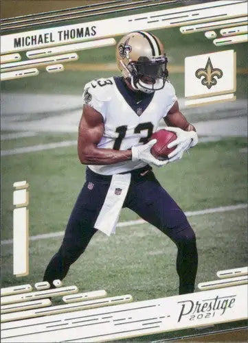 Original gloss of Michael Thomas football card from 2021 Panini Prestige Simply Sandoval series
