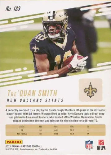 2021 Panini Prestige #133 Tre’Quan Smith NM-MT Saints ID:39517 - Football Card Single