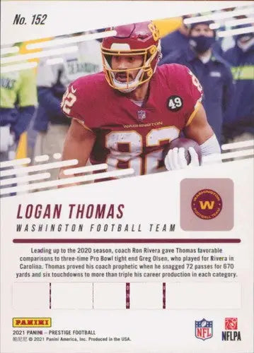 2021 Panini Prestige #152 Logan Thomas NM-MT - Football Card Single